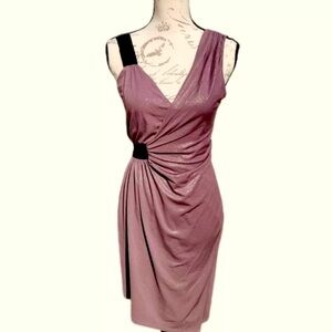 EXPRESS Taupe Shimmer Asymmetrical Dress Size S. New with Tags